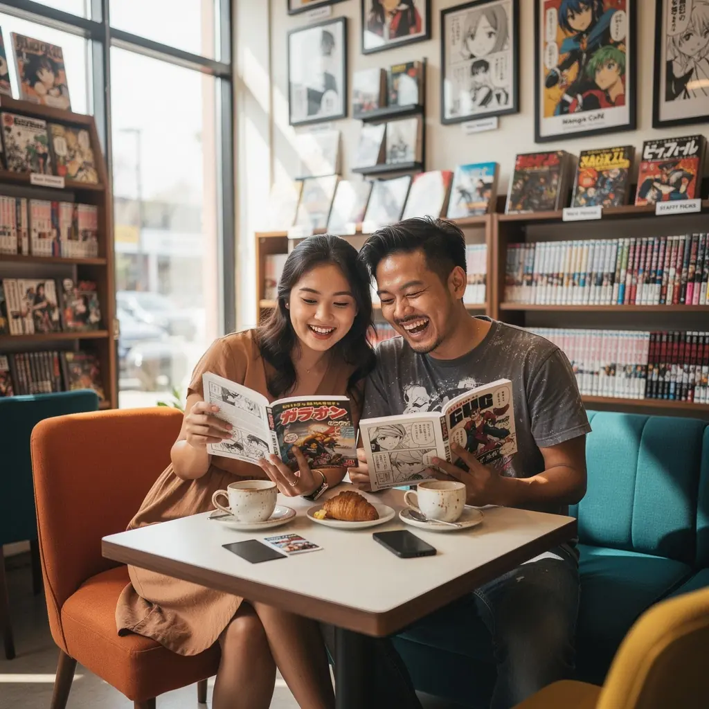 A vibrant display of colorful comic books featuring popular superhero characters.